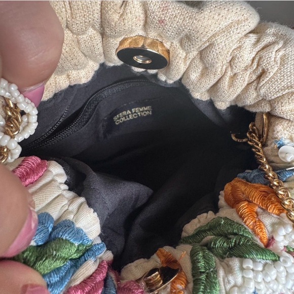 Multi-Colored Beaded Women's Mini Bag - Picture 4 of 4